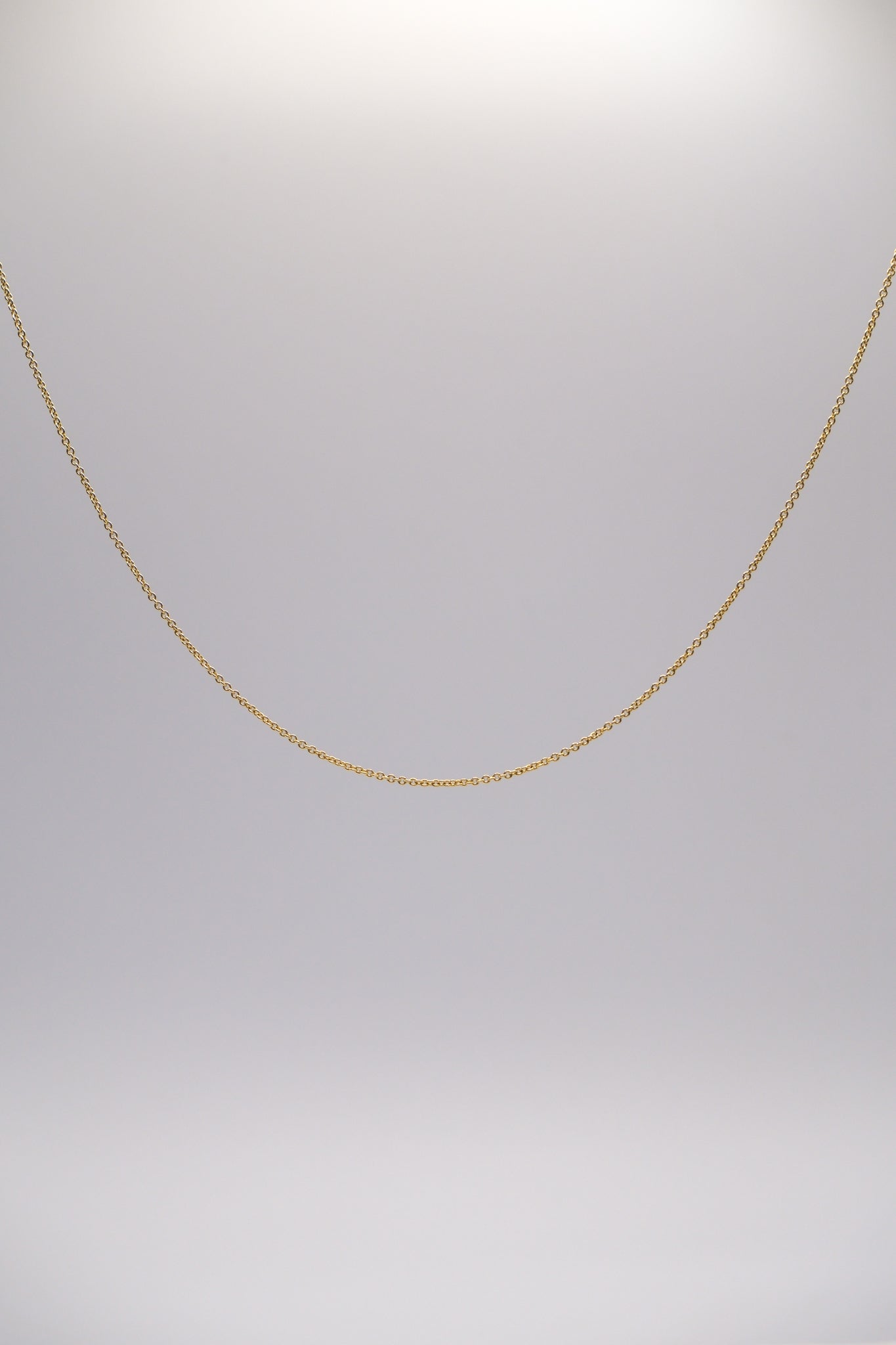 Gold necklace chain from Sol and Mani, featuring a delicate link design, perfect for layering or wearing alone.